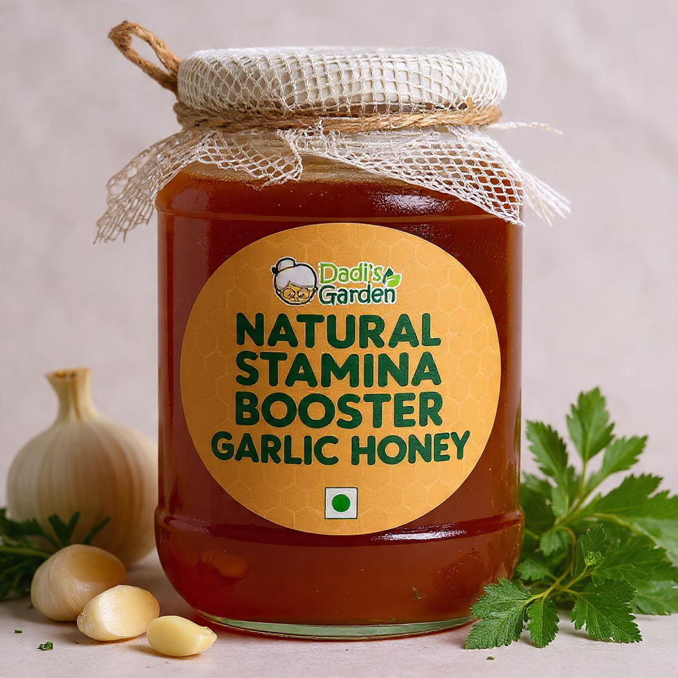 Natural Stamina Booster Garlic Honey | 100 ml